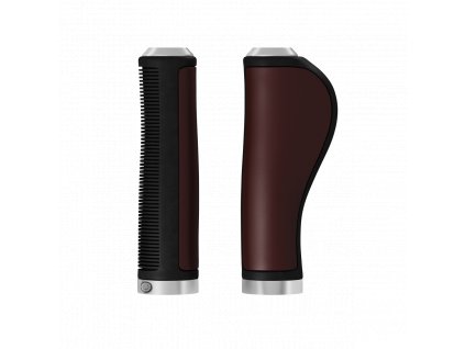 BROOKS Ergonomic Leather Grips 130/130 - hnědá