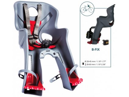 sedačka přední Bellelli Rabit B-FIX stříbrná