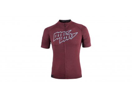 FT MEN'S LITE MERINO JERSEY MERLOT RED