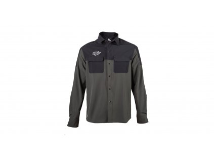 FT UNISEX RIDER LONG SLEEVE SHIRT OLIVE GREEN/BLACK