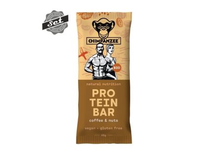 CHIMPANZEE  BIO PROTEIN BAR Coffee - Nuts 45g, CZ-BIO-002 - 4+1 SET (5x40g)