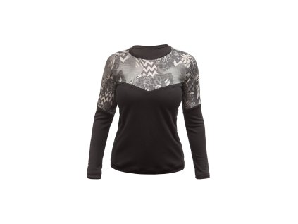 FT WOMEN'S ESCAPE MERINO LONG SLEEVE TEE BLACK/ZEBRA