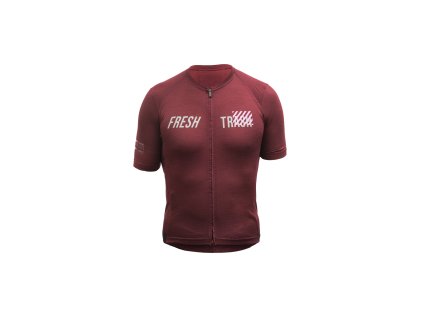 FT MEN'S LITE MERINO EVO JERSEY MERLOT RED