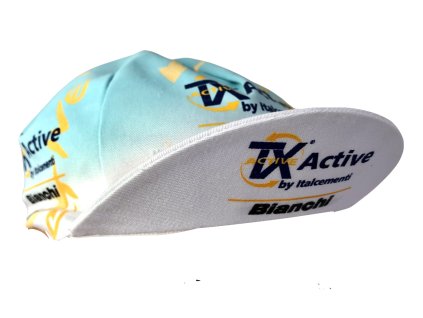 Cyklo Čepice VINTAGE - Team TX Active Bianchi - KOMUTER.cz