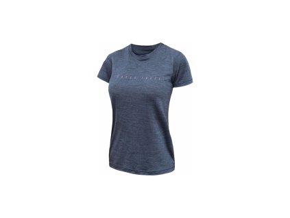 FT WOMEN'S MERINO TENCEL LOGO TEE BLUE