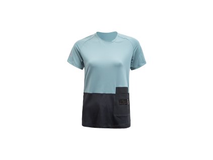 FT WOMEN'S HORIZON POCKET SHORT SLEEVE JERSEY MINT/BLACK