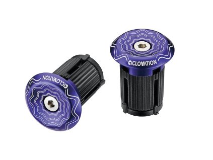 CICLOVATION zátky do řidítek Lock-In Vortex Power Wave fialová