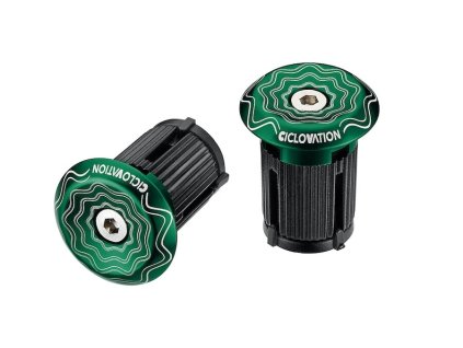 CICLOVATION zátky do řidítek Lock-In Vortex Power Wave zelená
