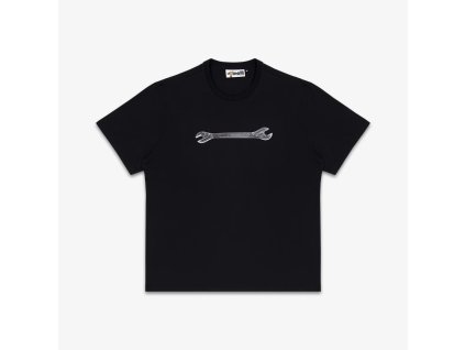 Tričko Cinelli WINGED WRENCH BLACK, KOMUTER.cz