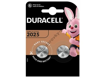 Duracell Lithium DL 2025 3V lithiová knoflíková baterie 2ks, KOMUTER.cz