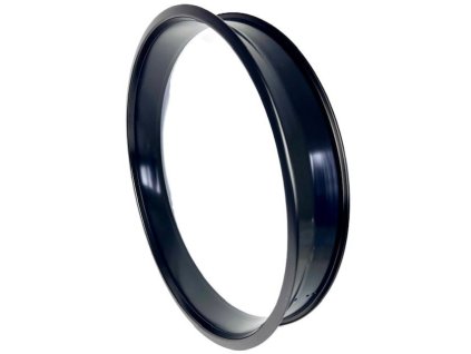 Alu ráfek 24" 82 mm bez děr, dvoustěnný, saténová černá, KOMUTER.cz