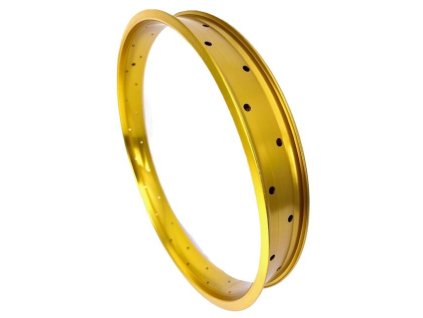 Alu ráfek 24" 67 mm, dvoustěnný, zlatý, KOMUTER.cz