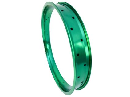 Alu ráfek 24" 67 mm, dvoustěnný, zelený, KOMUTER.cz
