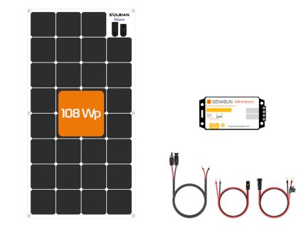 SunBender solar kit M 108W / 12V-  Pb / Lead Acid, KOMUTER.cz