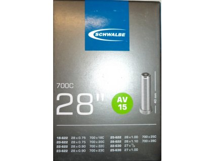 duše SCHWALBE AV15 28"x 3/4-1.10 (18/28-622) AV/40mm