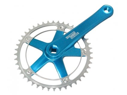 kliky Sturmey-Archer FCT64 1x1 44z 170 mm modré