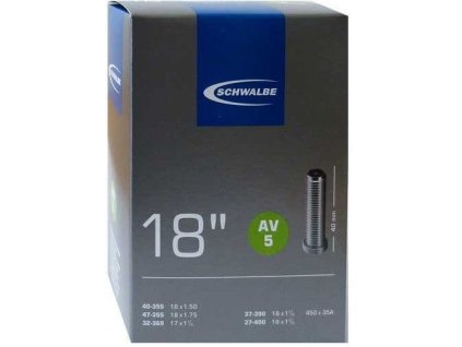 duše SCHWALBE AV5 18"x1.50-1.75 (40/47-355) AV/40mm