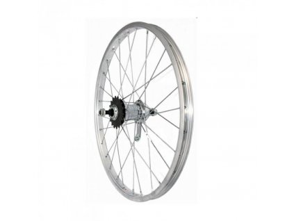 kolo zapletené s torpédem Velosteel 26" 559-21 zadní 36 děr stříbrné