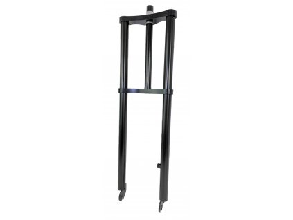 Extra široká dvoukorunková pevná vidlice černá 66cm 1 1/8"