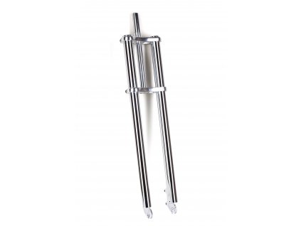 Dvoukorunková pevná vidlice chrom 69cm 1"