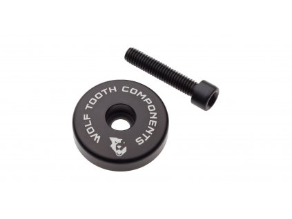 WOLF TOOTH krytka ULTRALIGHT STEM CAP černá + 5mm spacer