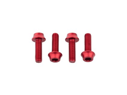 WOLF TOOTH šrouby na košík červená