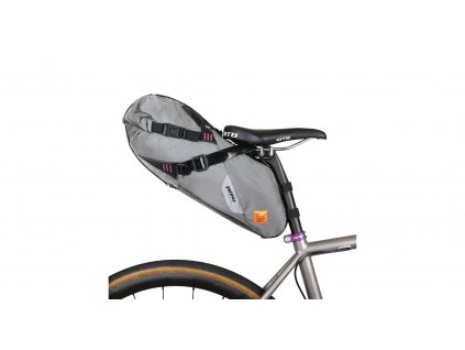 WOHO podsedlová brašna X-TOURING DRY BAG Honeycomb Iron šedá M