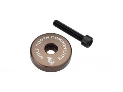 WOLF TOOTH krytka ULTRALIGHT STEM CAP espresso + 5mm spacer