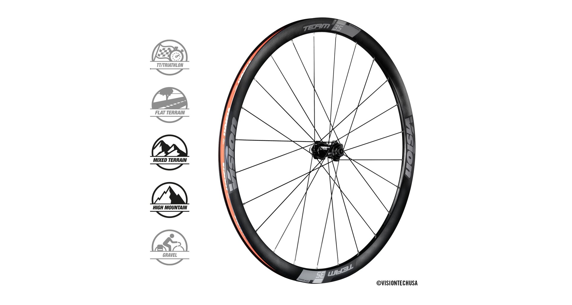 VISION zapletená kola Team35 DB-CL CH-TL 2:1 SH11