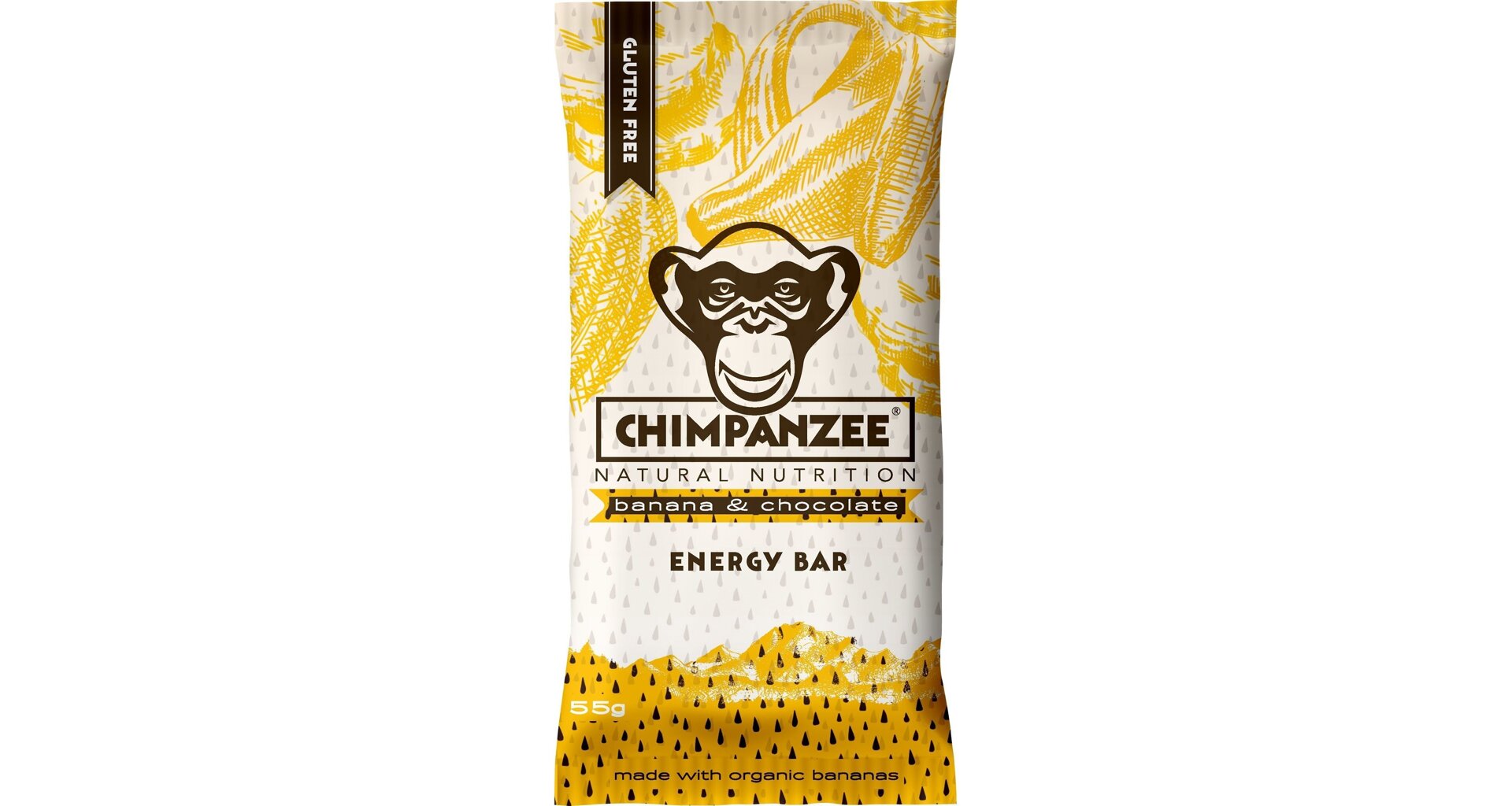 CHIMPANZEE ENERGY BAR Banana Chocolate 55g