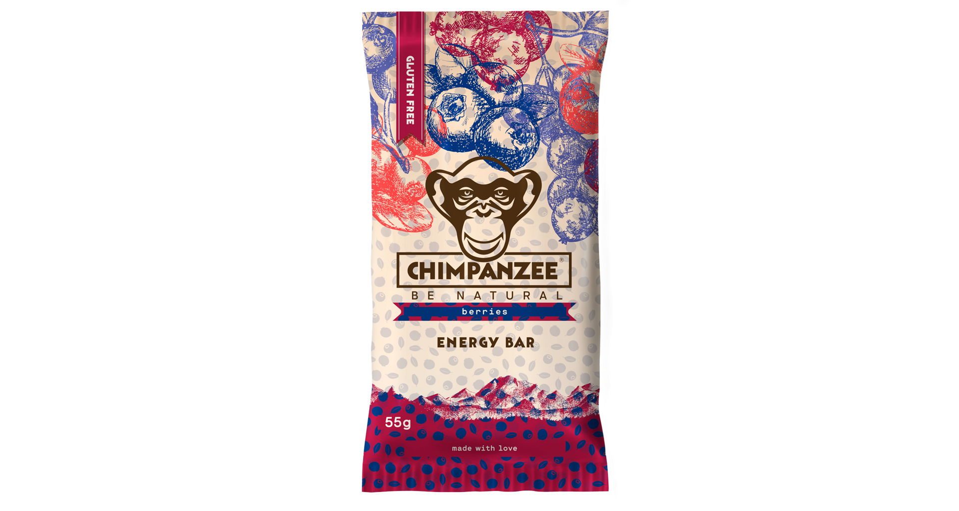 CHIMPANZEE ENERGY BAR Berries 55g
