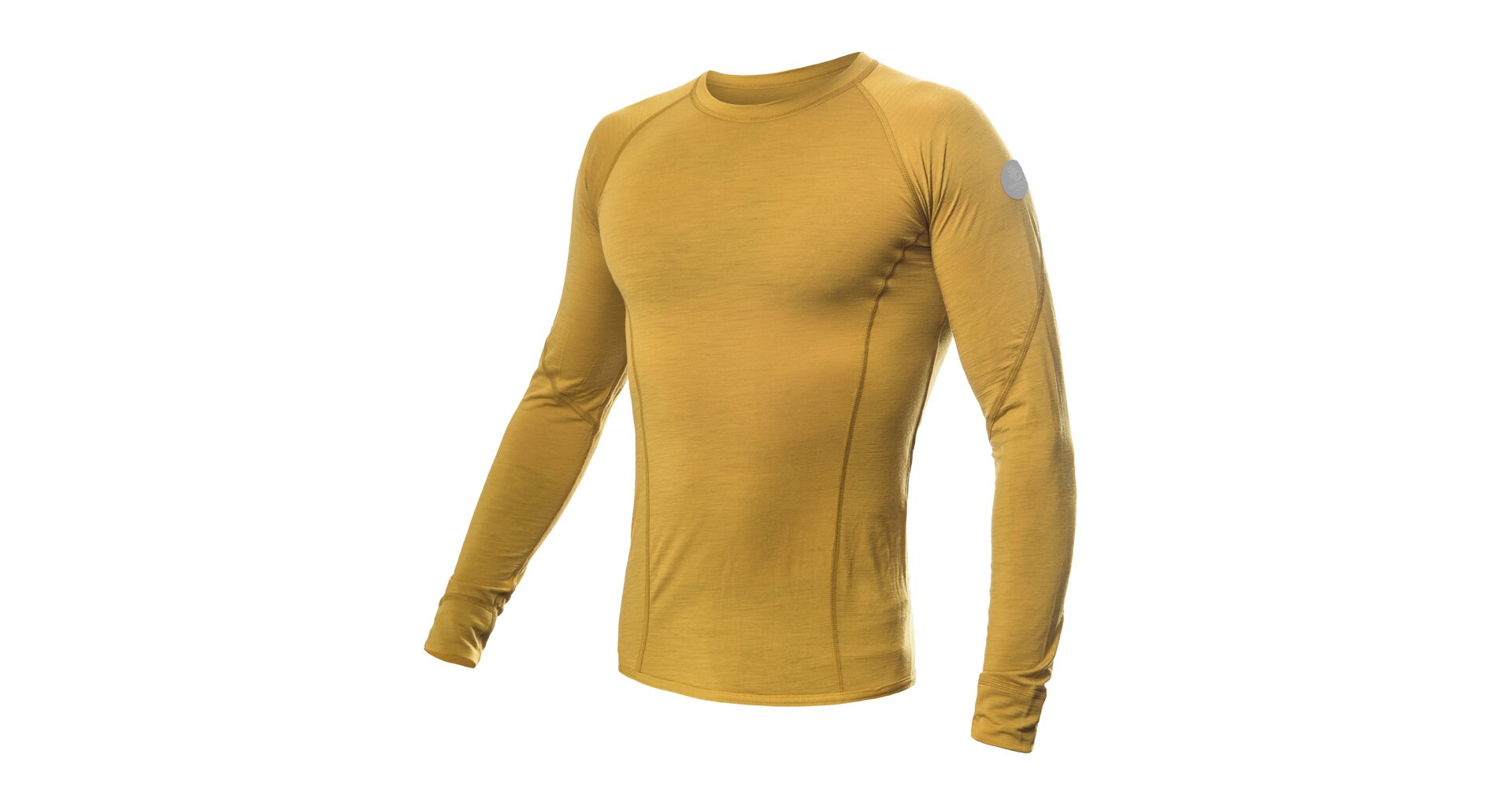 SENSOR MERINO AIR pánské triko dl.rukáv mustard Velikost: XL