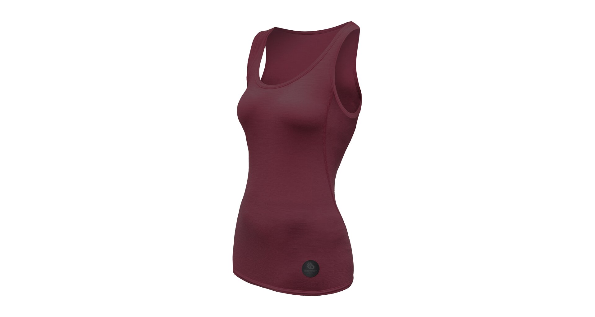 SENSOR MERINO AIR dámské triko bez rukávu port red Velikost: XL