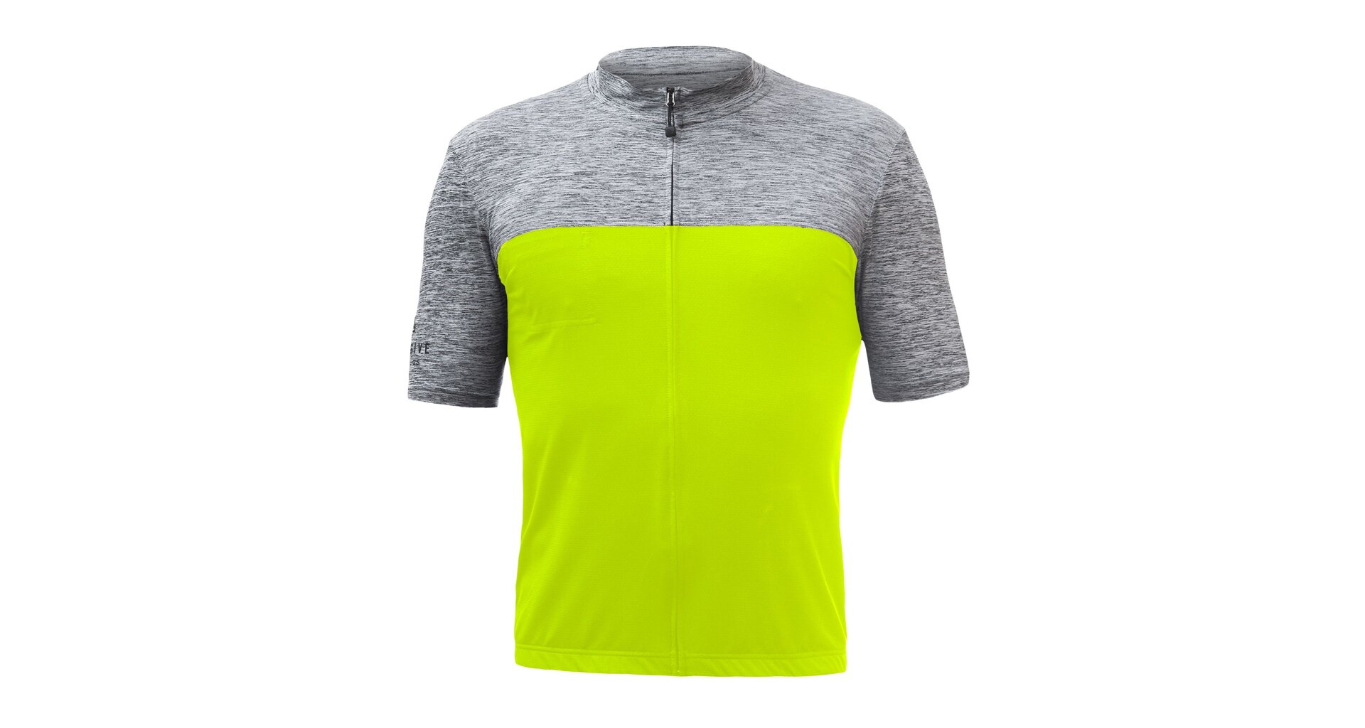 SENSOR CYKLO MOTION pánský dres kr.rukáv celozip neon yellow/šedá Velikost: L