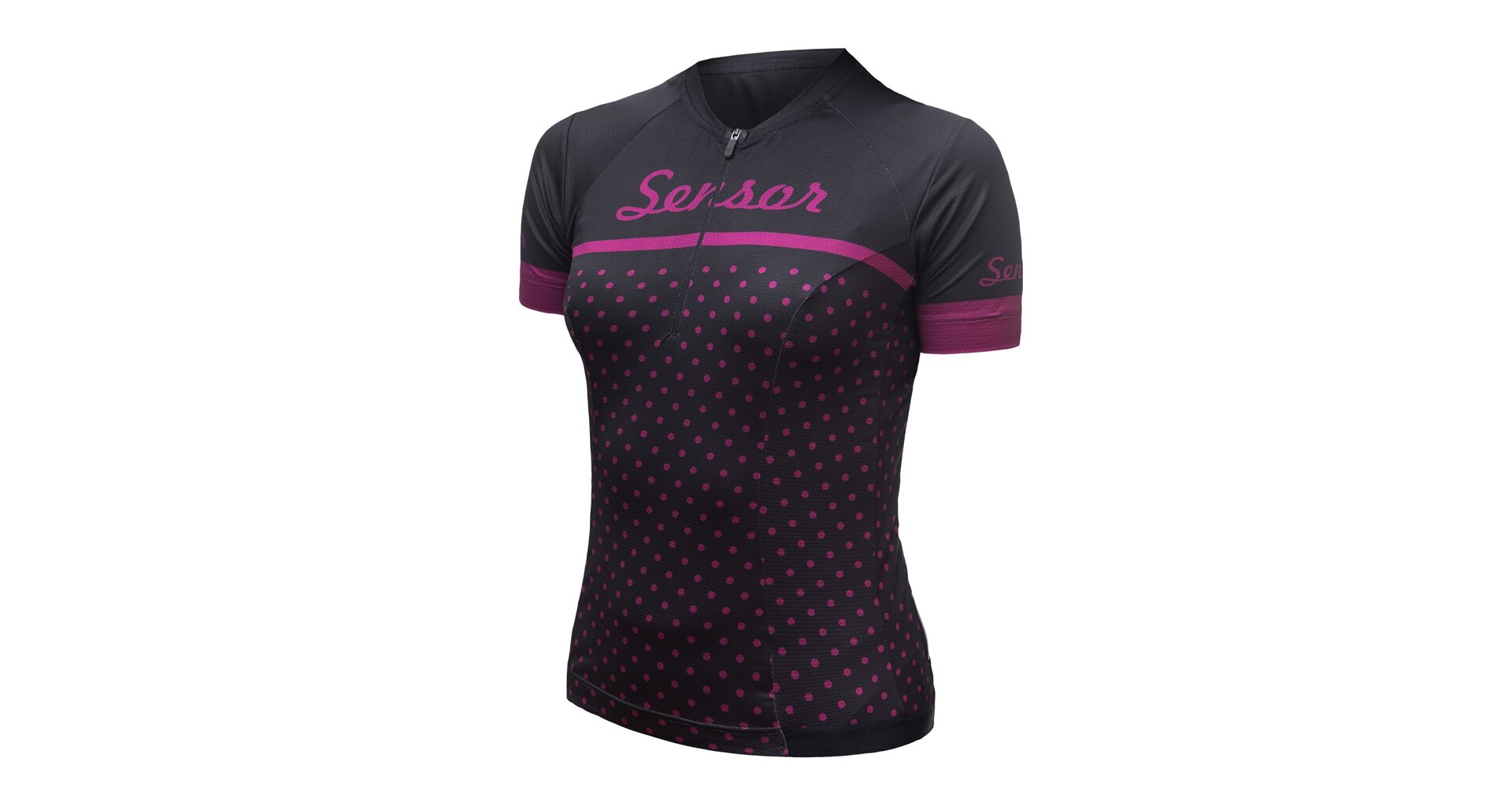 SENSOR CYKLO TOUR dámský dres kr.rukáv black dots Velikost: XL