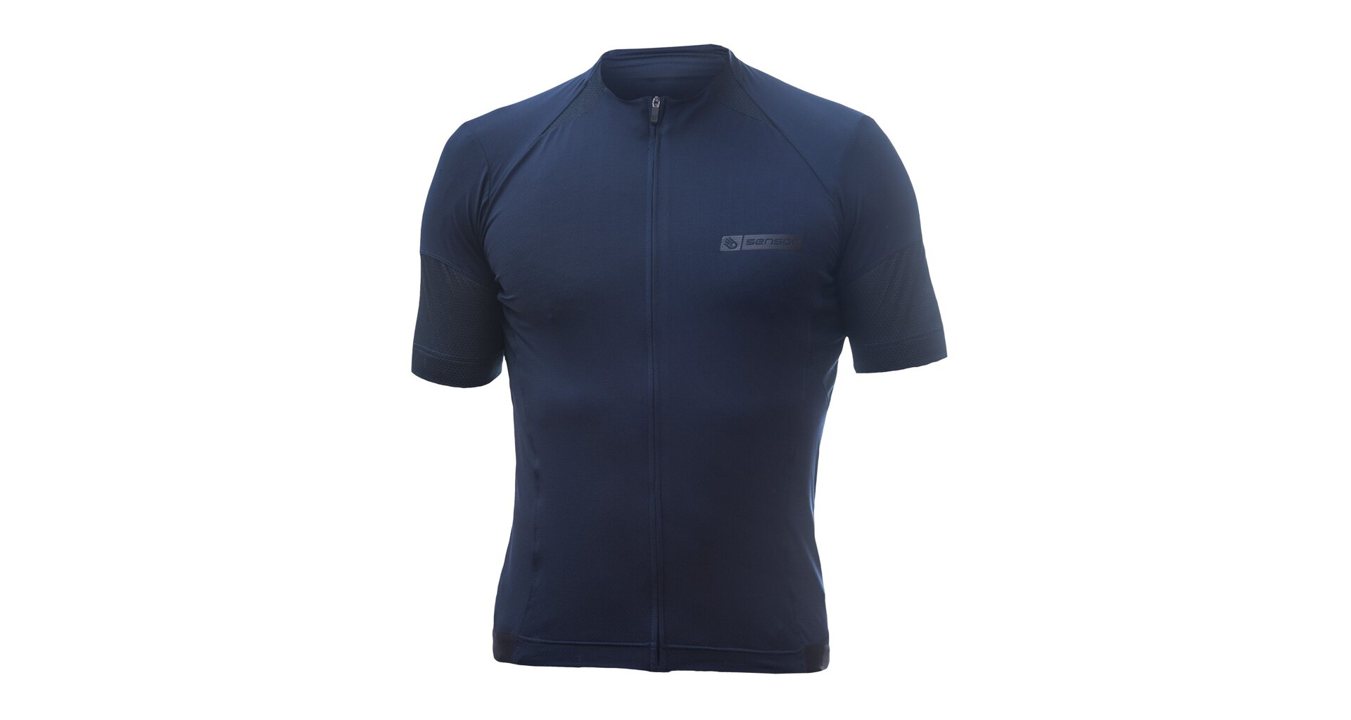 SENSOR COOLMAX RACE pánský dres kr.rukáv celozip deep blue Velikost: XL