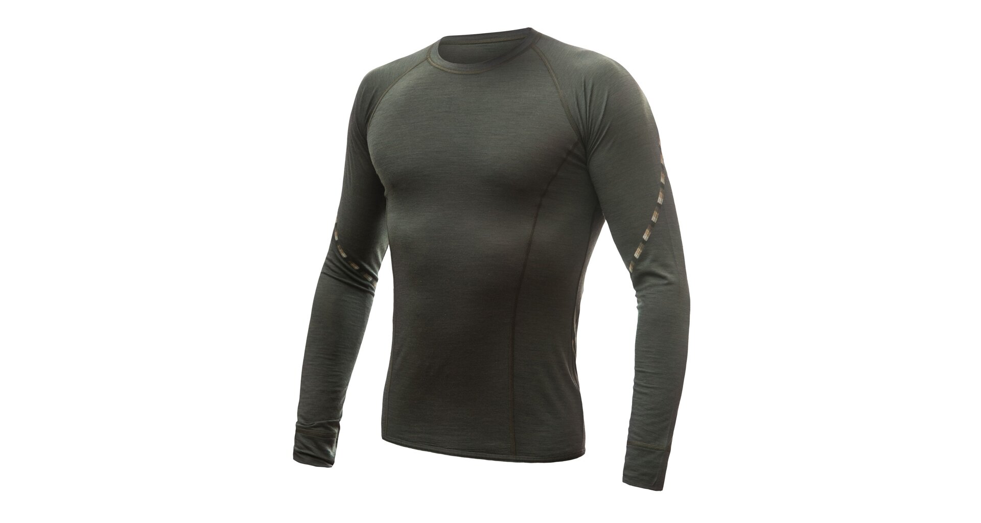 SENSOR MERINO AIR pánské triko dl.rukáv olive green Velikost: XXL