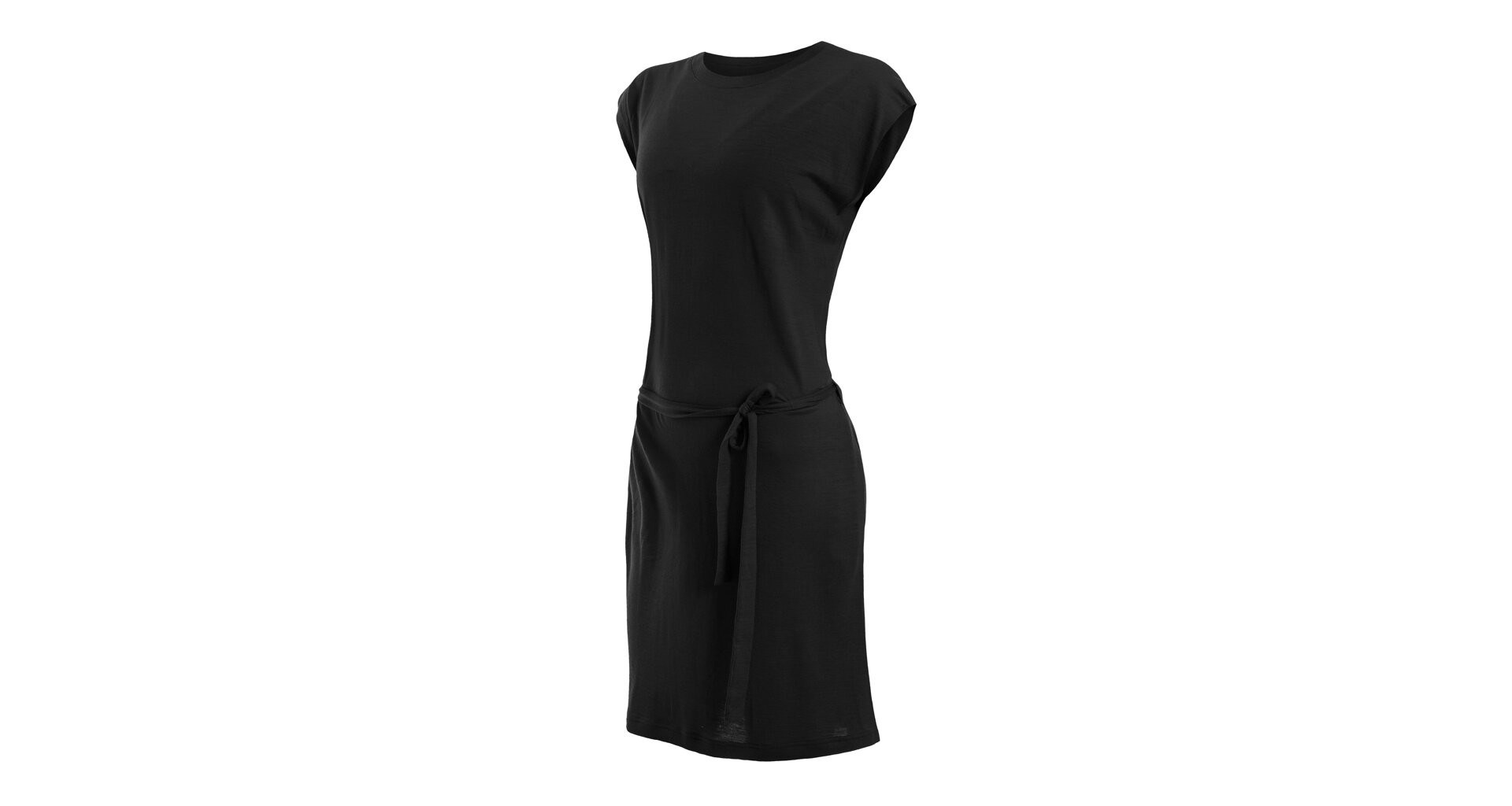 SENSOR MERINO ACTIVE dámské šaty černá Velikost: XL