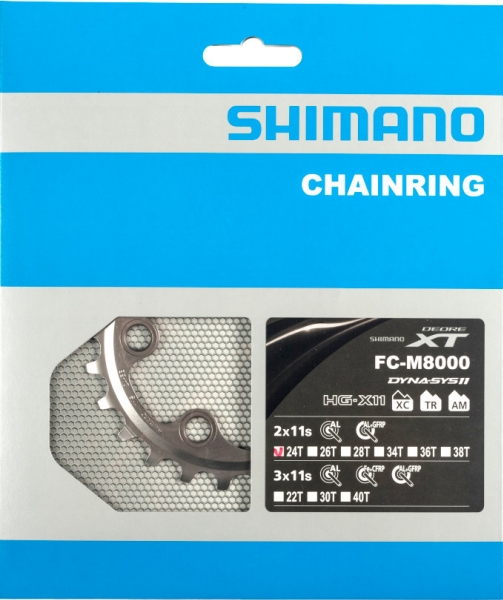 převodník 24z Shimano XT FC-M8000 2x11 4 díry