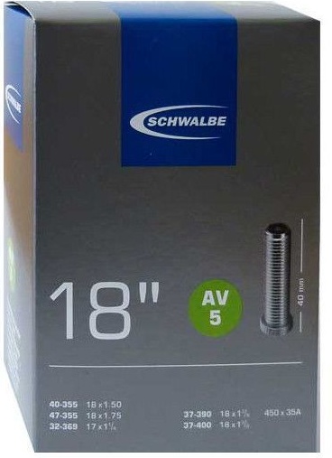 duše SCHWALBE AV5 18"x1.50-1.75 (40/47-355) AV/40mm