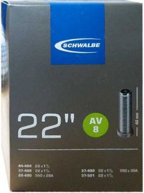 duše SCHWALBE AV8 22"x1 1/8-1 3/8 (28/37-489/501) AV/40mm