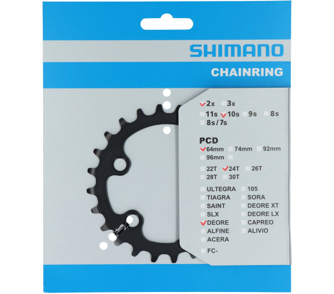 převodník 24z Shimano Deore FC-M6000 2x10 4 díry