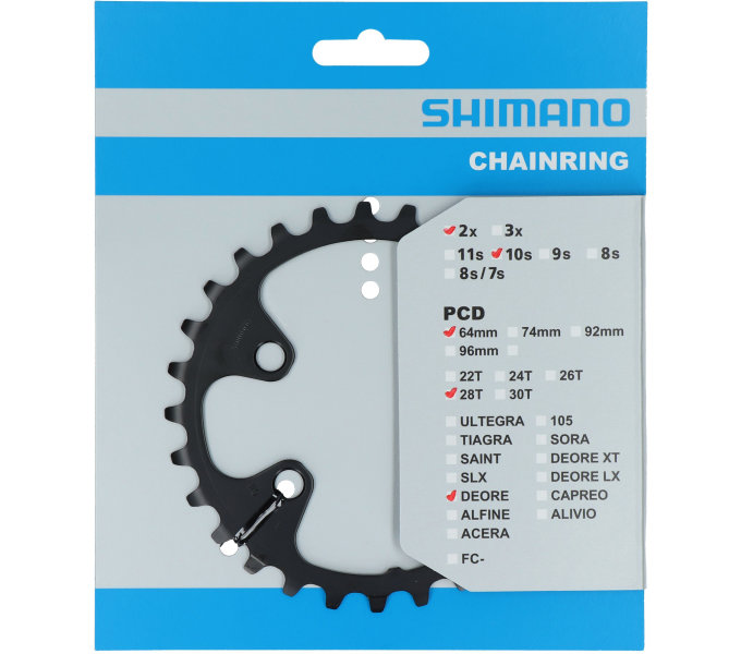 převodník 28z Shimano Deore FC-M6000 2x10 4 díry