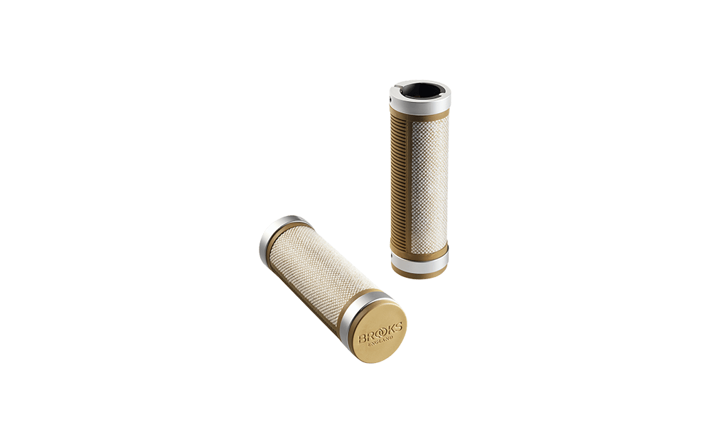 BROOKS Cambium Rubber grips 130/130 - černá/octane Barva: Octane, šířka: 130+130mm