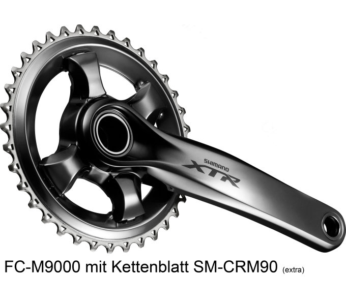 kliky Shimano XTR FC-M9000 0x11 170mm original balení