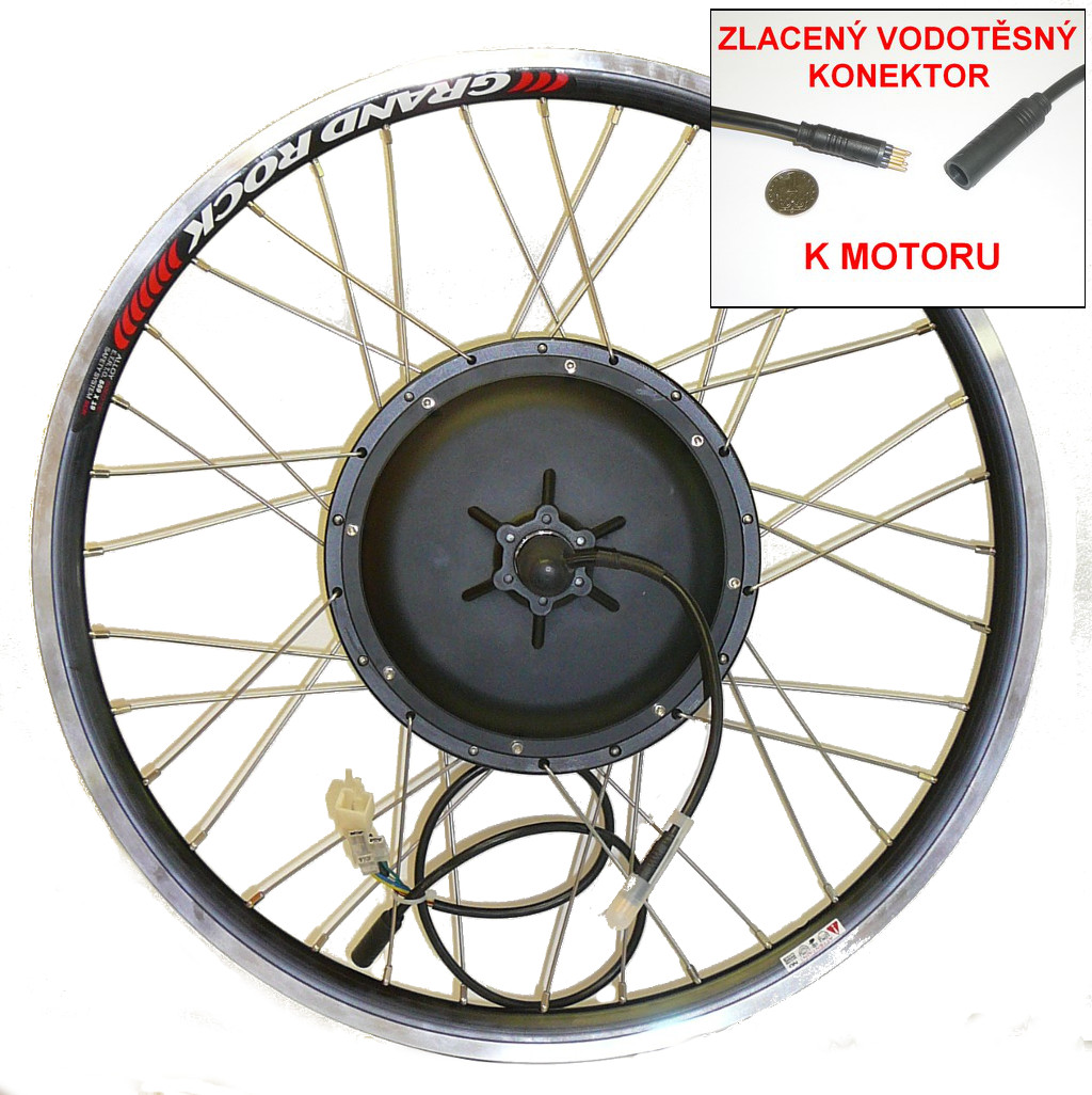 BLDC motor 750-1000W, zadní kolo Velikost a barva ráfku: 20"-29" (upřesněte v poznámce obj.)