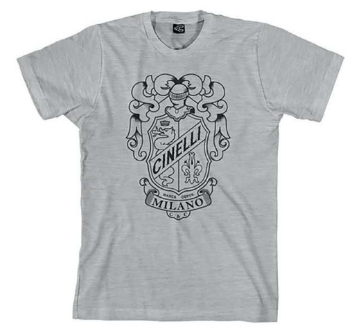 Tričko Cinelli CREST - Grey Velikost oblečení: L