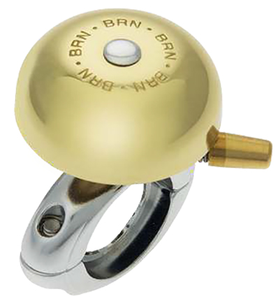 Zvonek VINTAGE Campanello Anita 40mm s pružinovým úderníkem - zlatý
