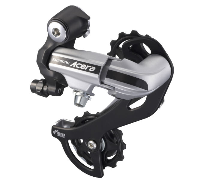 měnič MTB 7/8k Shimano Acera M360 stříbrný dlouhé vodítko original balení