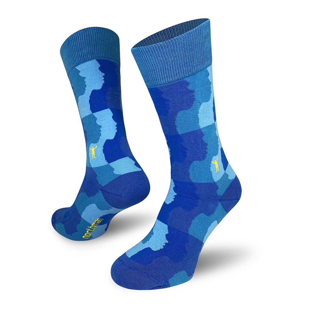 Ponožky Kebule modré Barva: Modrá, Velikost: 38-41